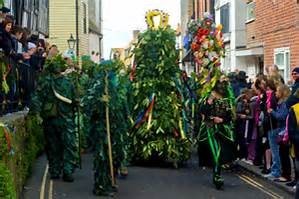Jack in the Green celebrations create a most colourful carnival atmosphere throughout the town, and is a sight to behold